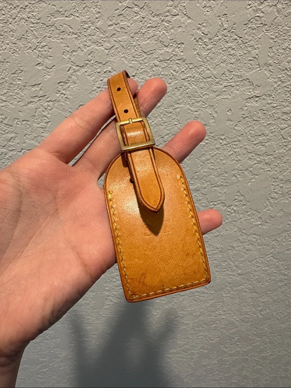 Sold Louis Vuitton Luggage Tag Leather Mini